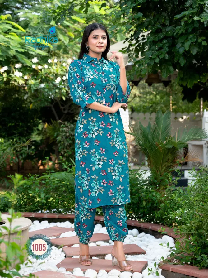 Radhika Floral Vol 1 Afghani Style Co Ord Set Kurtis Catalog